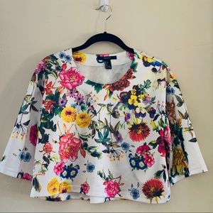 Forever 21 Floral Crop Top